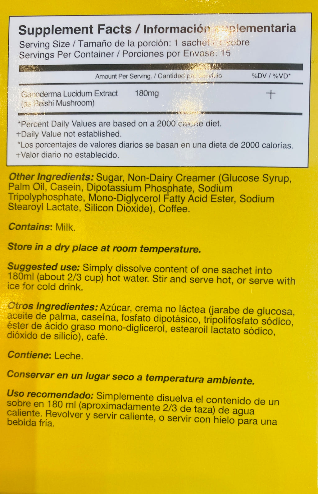 Ganoderma (REISHI) Cafe 4 en 1