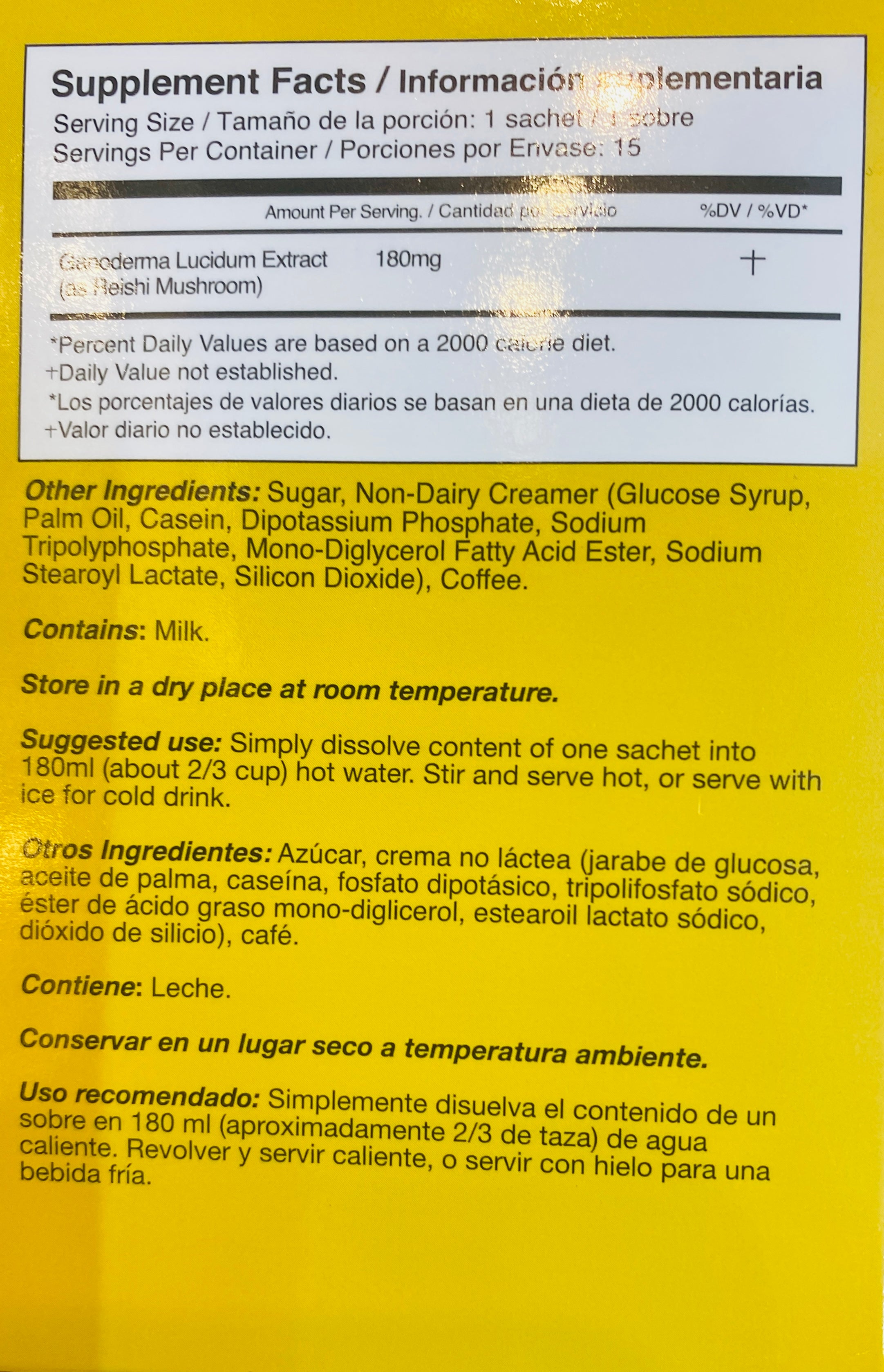 Ganoderma (REISHI) Cafe 4 en 1