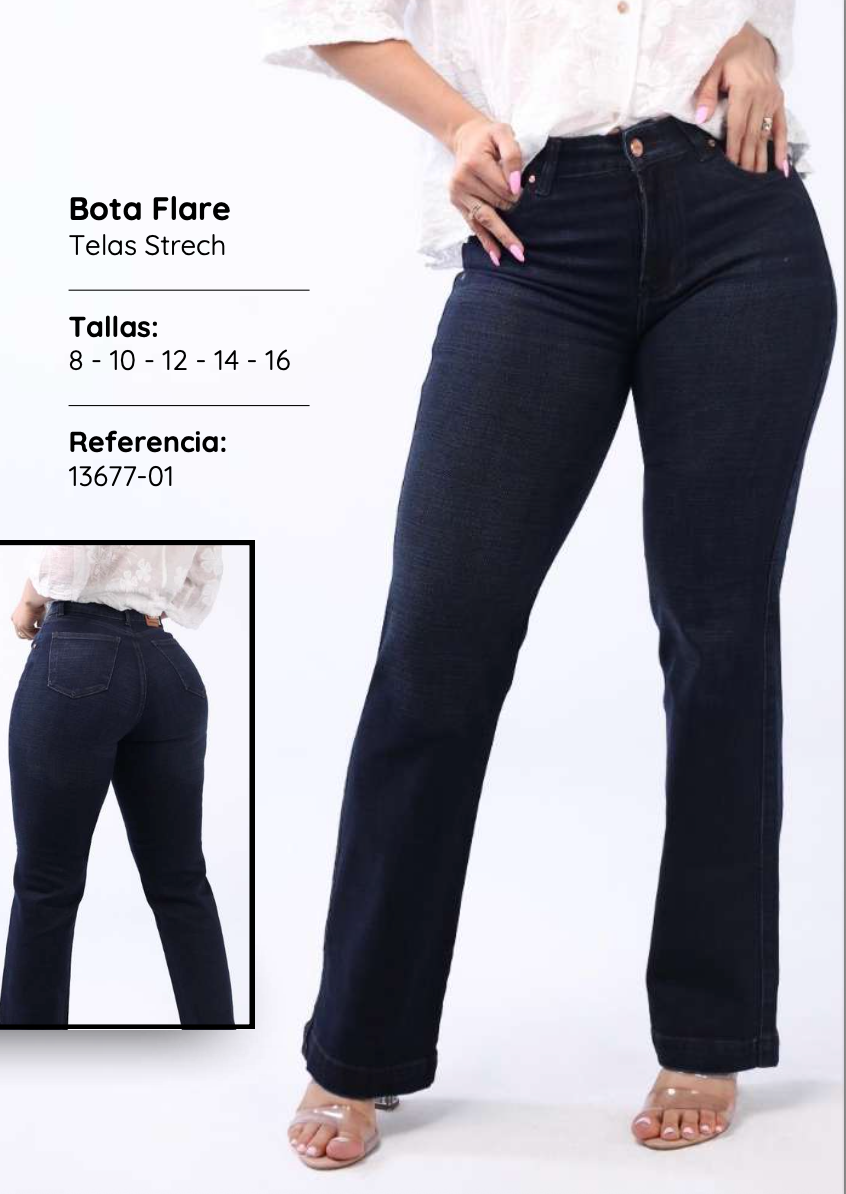 Bota Flare Jean 13677-01