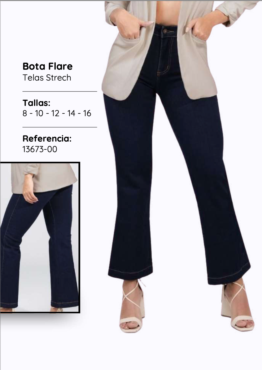 Bota Flare Jean 13673-00