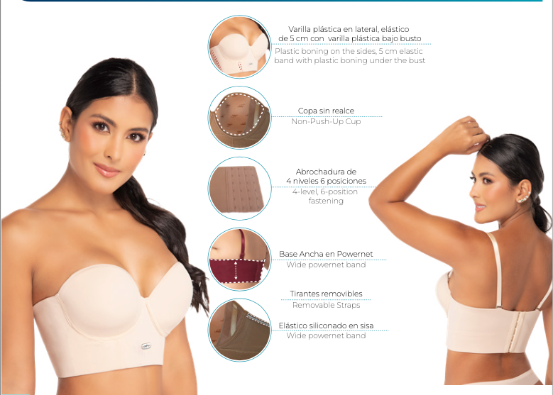 Brasier Strapless Tipo Bustier