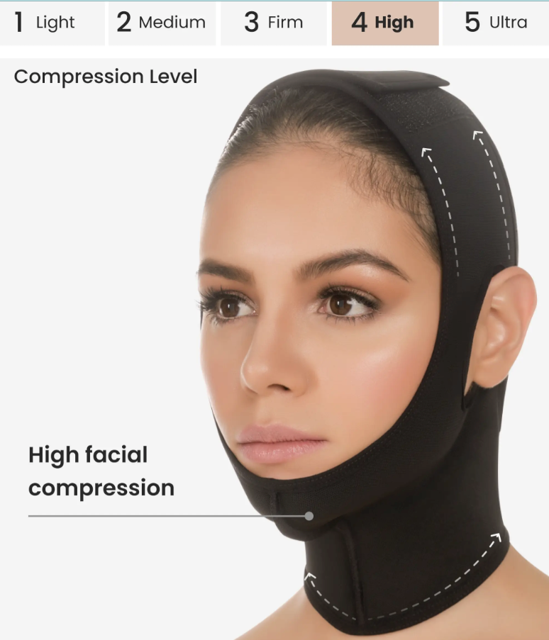 Post-Surgery compression face wrap