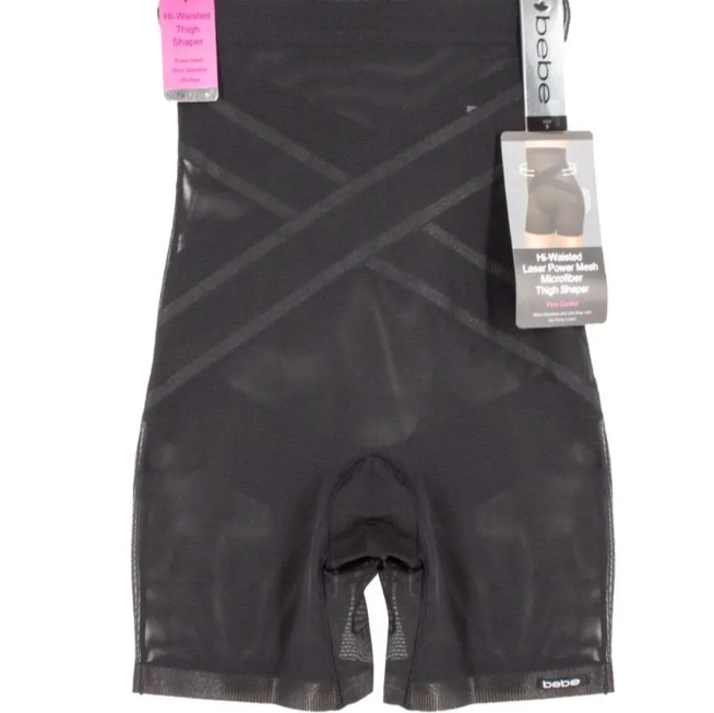 Laser Cut Power Mesh Shaper Shorts