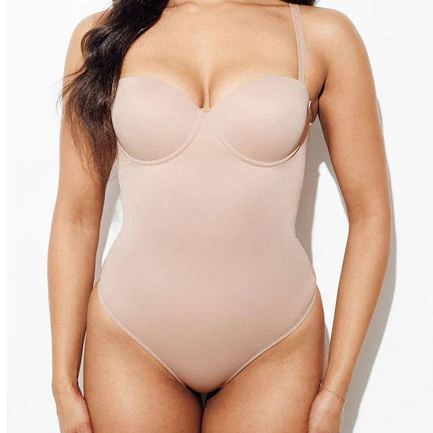 Tummy & Waist Control Shaping Bodysuit with Molded Cup