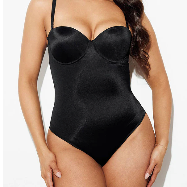 Tummy & Waist Control Shaping Bodysuit with Molded Cup