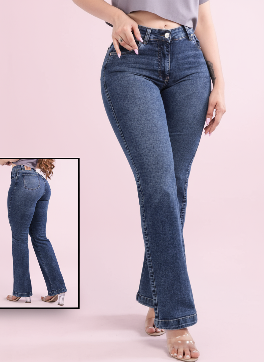 Bota Flare Jean 13432-32 - Clean Full Body Model