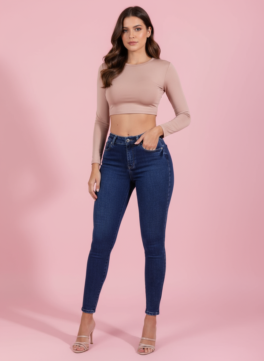 Bota Skinny Jean 13635-00 - Clean Full Body Model